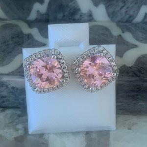 Pink Sapphire Earrings